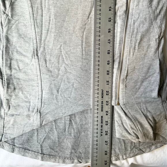 Market and Spruce Women’s Long Sleeve Full Zip Jacket size M, Solid Light Gray - Picture 4 of 8